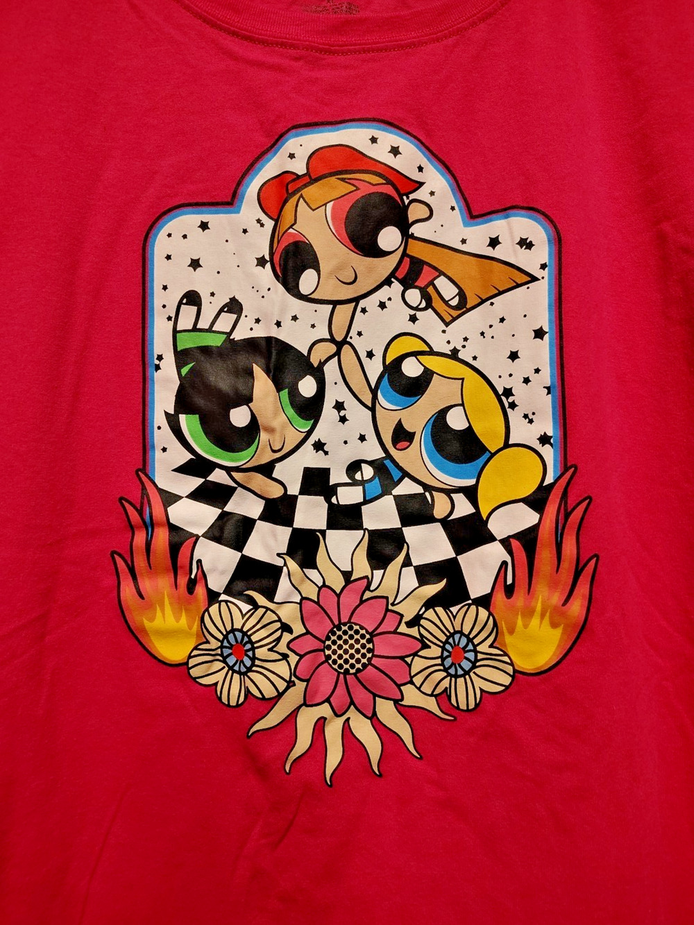 Powderpuff Girls New Cartoon Network Pink XL Girls T-shirt